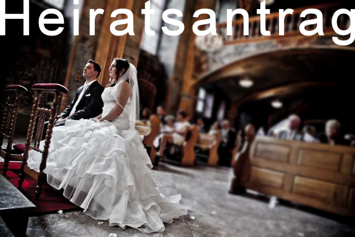 Heiratsantrag, Hochzeit in Aachen